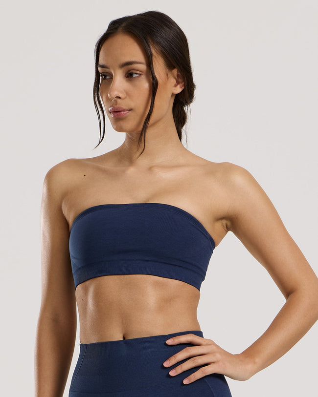 Define 2.0 Seamless Bandeau Bra | Sapphire Blue