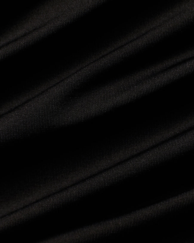 Lightweight Seamless 1/4 Zip Long Sleeve Top | Black