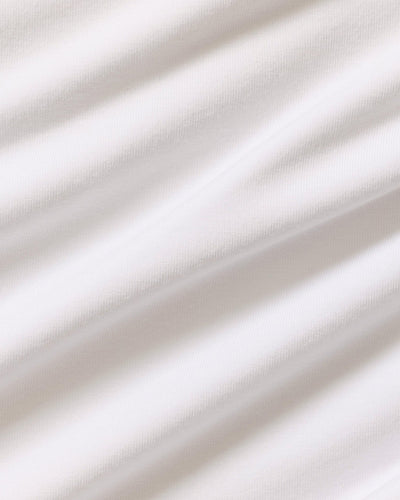 Smooth Contour Midi Square Neck Tank | White