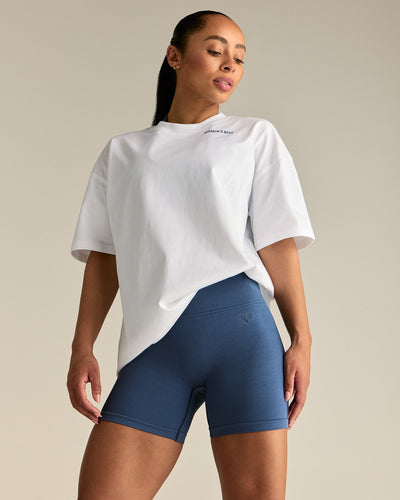 Comfort Lifting Club Oversized T-Shirt | White