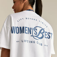 Comfort Lifting Club Oversized T-Shirt | White