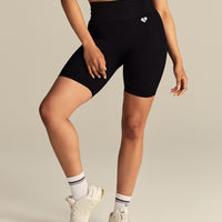 Power Seamless Cycling Shorts | Black