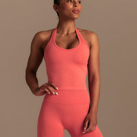 Define 2.0 Seamless Halter Tank | Sunlit Coral
