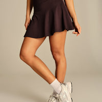 Essential Wrap Waist Skort | Cafe Noir