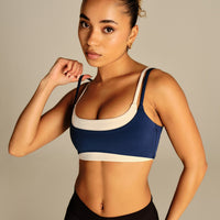 Essential Double Layer Bra | True Navy
