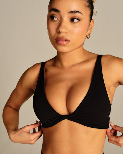 Power Reversible Twist Bra | Black