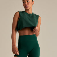 Comfort Drop Armhole Tank | Vintage Emerald