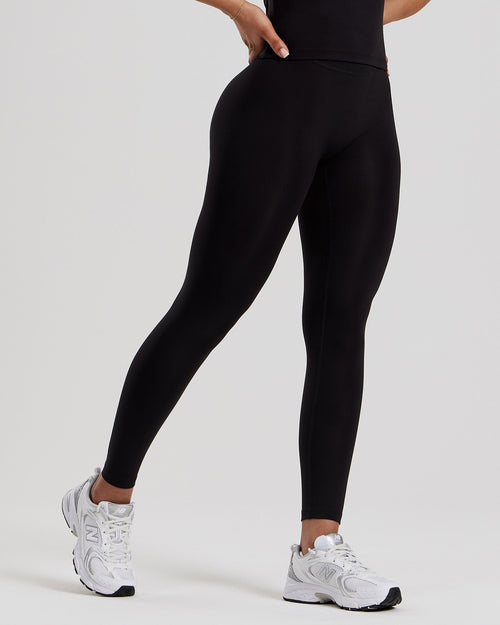 Essential High Waist Leggings | Black