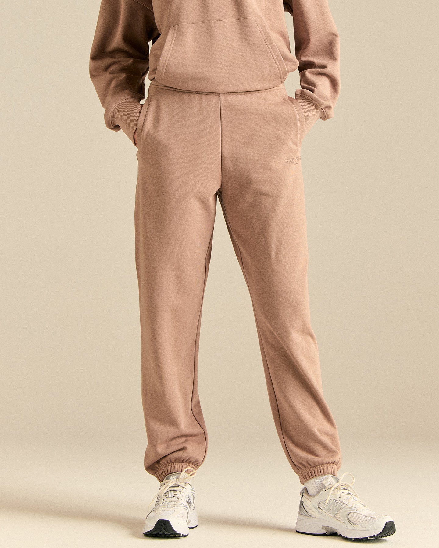 Comfort Cuffed Hem Joggers | Mauve Taupe