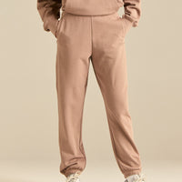 Comfort Cuffed Hem Joggers | Mauve Taupe