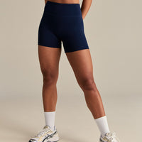 Essential High Waist Shorts | Sapphire Blue