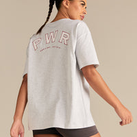 Comfort PWR Oversized Short Sleeve T-Shirt | Light Grey Marl