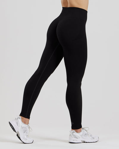 Motion Seamless Scrunch Leggings | Black