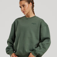 Comfort Oversized Crew Neck | Sage