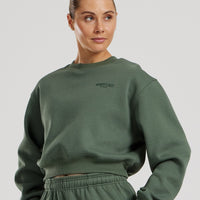 Comfort Cropped Crew Neck | Sage