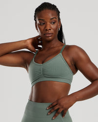 Define 2.0 Seamless Scrunch Bralette | Sage