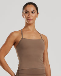 Essential Built-In Bra Midi Tank | Caribou