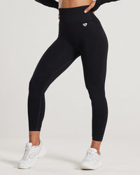 Power Seamless 7/8 Leggings | Black