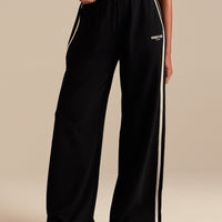 Comfort Lightweight Contrast Joggers | Black