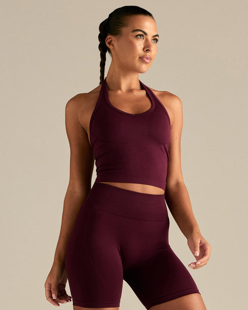 Define 2.0 Seamless Halter Tank | Merlot