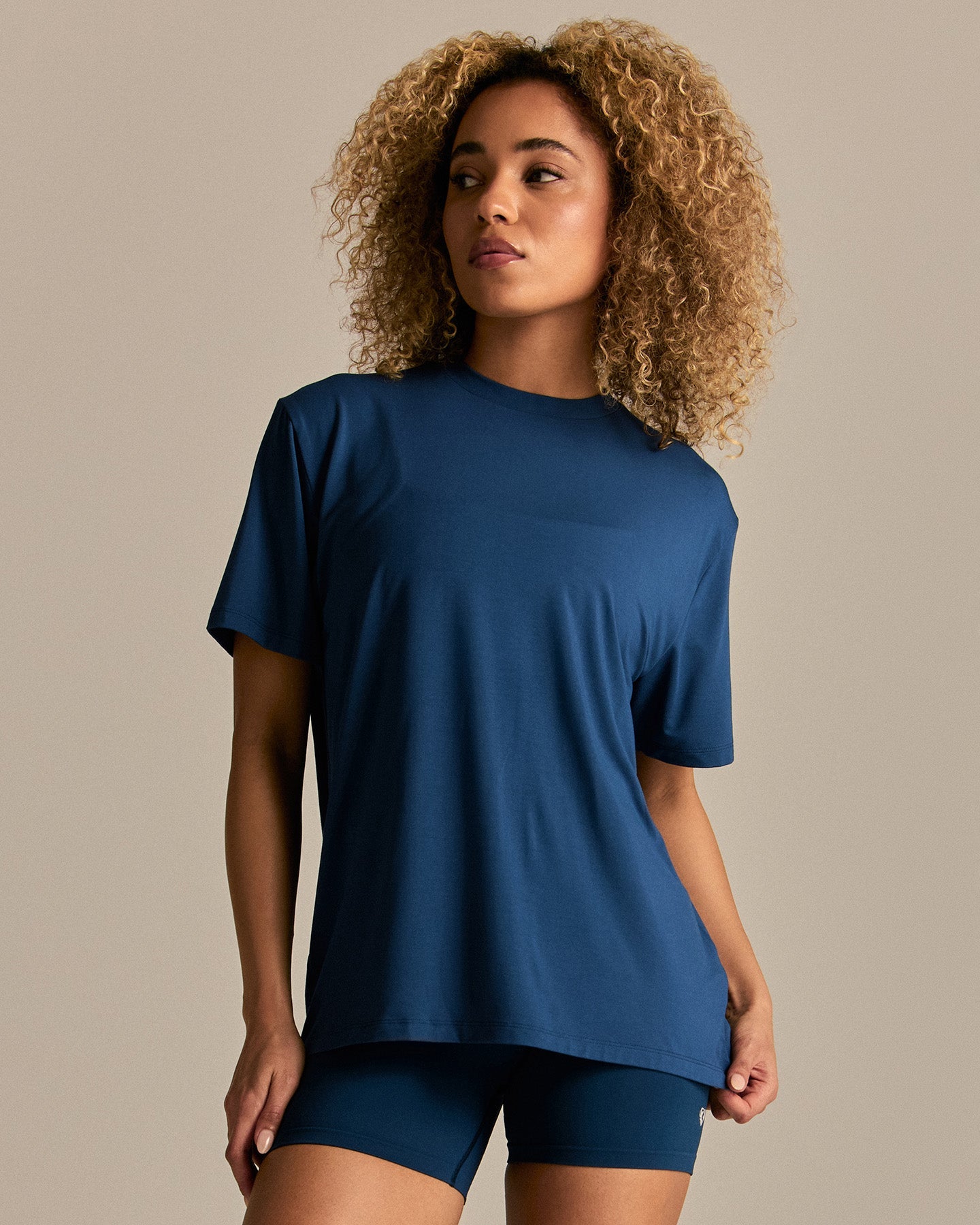 Comfort Oversized Hook Up T-Shirt | True Navy