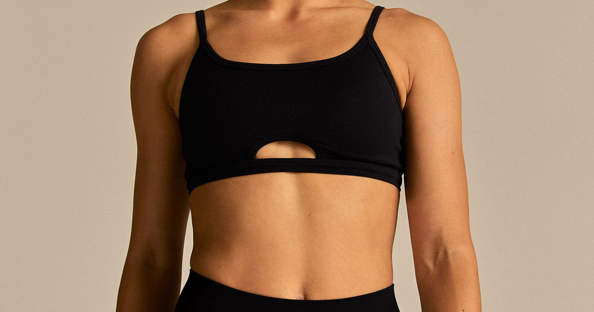Peek A Boo Bra Black Engineered for Strength | Women's Best AU & NZ