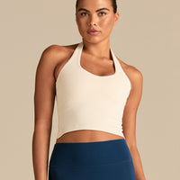 Essential Halter Tank | Coconut White