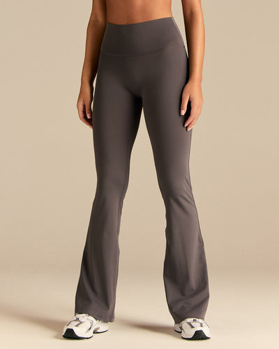 Essential High Waist Flared Leggings | Slate Grey