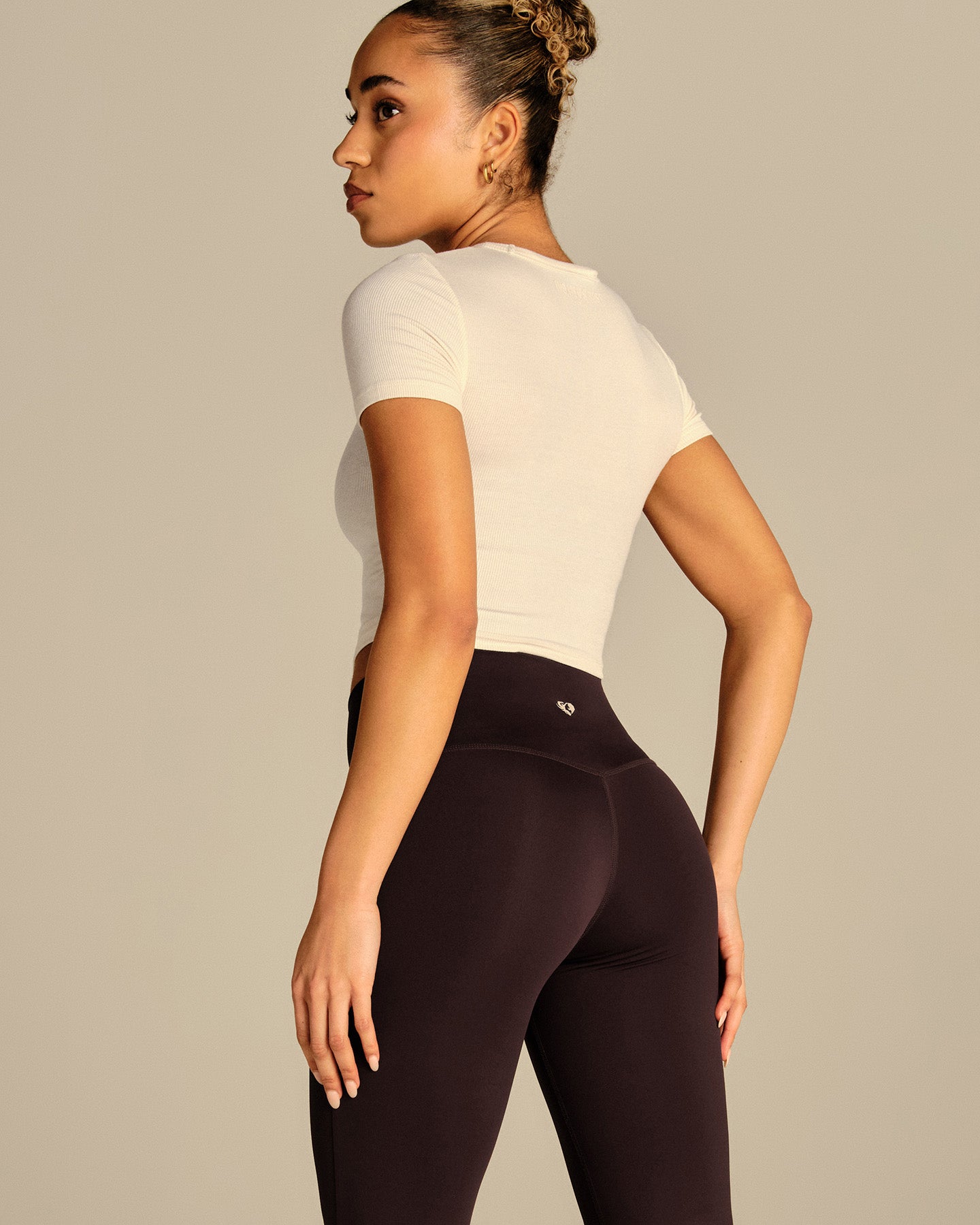 Comfort Ribbed Cropped T-Shirt | Coconut White