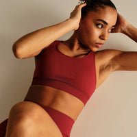 Power Adjustable Sports Bra | True Red
