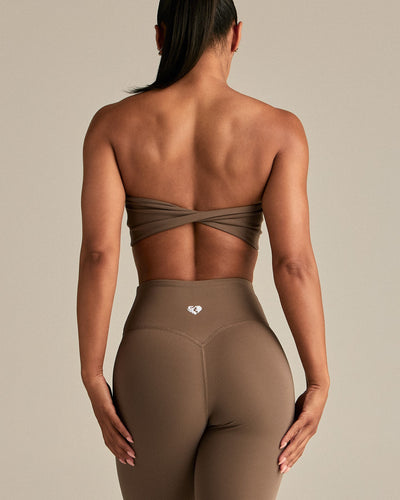Essential Twist Back Bandeau Bra | Caribou