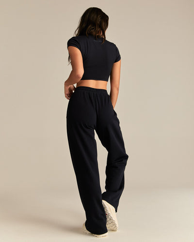 Comfort Graphic Ribbed Baby T-Shirt | Black