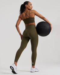 Power Seamless Leggings | Khaki