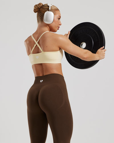 Define 2.0 Seamless Scrunch Bralette | Vanilla