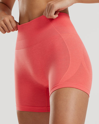 Define 2.0 Seamless Scrunch 4" Shorts | Sunlit Coral
