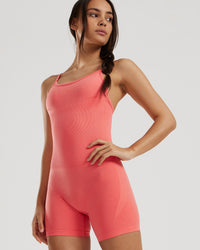 Define 2.0 Seamless Scrunch Short Unitard | Sunlit Coral