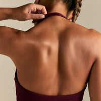 Essential Halter Tank | Merlot