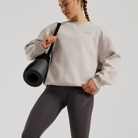 Comfort Oversized Crew Neck | Stone