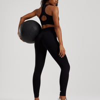 Power Seamless Sweetheart Bra | Black