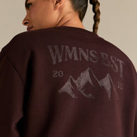 Comfort Outdoor Cropped Crew Neck | Cafe Noir