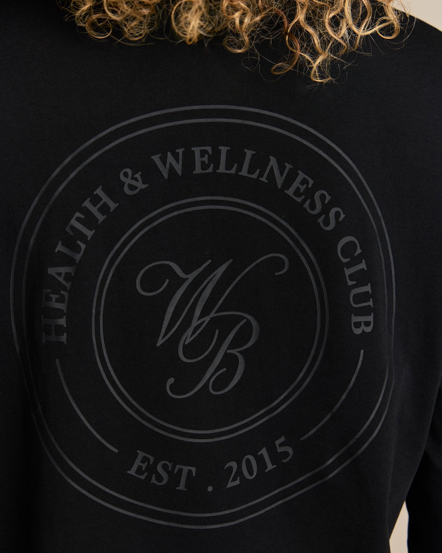 Comfort WB Logo Oversized Long Sleeve T-Shirt | Black