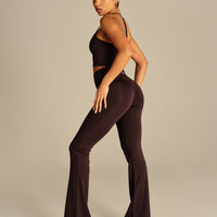 Essential High Waist Flared Leggings | Cafe Noir