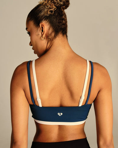 Essential Double Layer Bra | True Navy