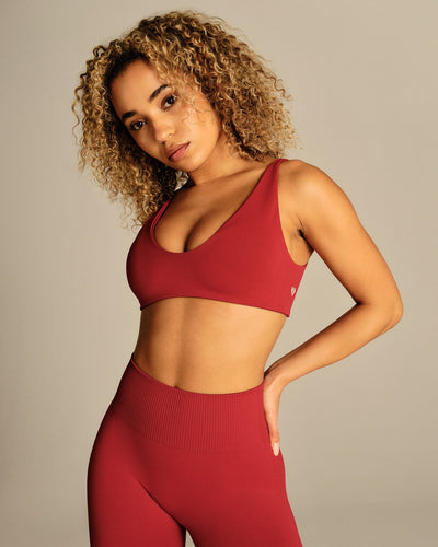 Power Reversible Twist Bra | True Red