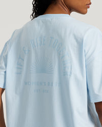 Comfort Oversized Short Sleeve T-Shirt | Powder Blue