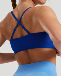 Define Scrunch Seamless Bralette | Electric Blue