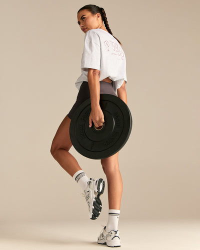 Comfort PWR Oversized Short Sleeve T-Shirt | Light Grey Marl