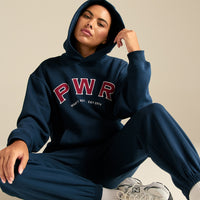Comfort Oversized PWR Hoodie | True Navy