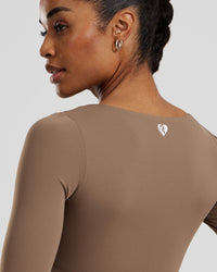 Essential Long Sleeve Built-In Bra Top | Caribou