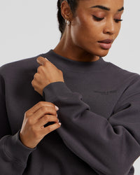 Comfort Cropped Crew Neck | Graphite